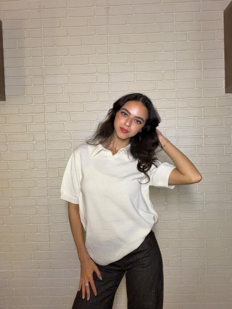 Knit Polo T-Shirt (FOR HER)