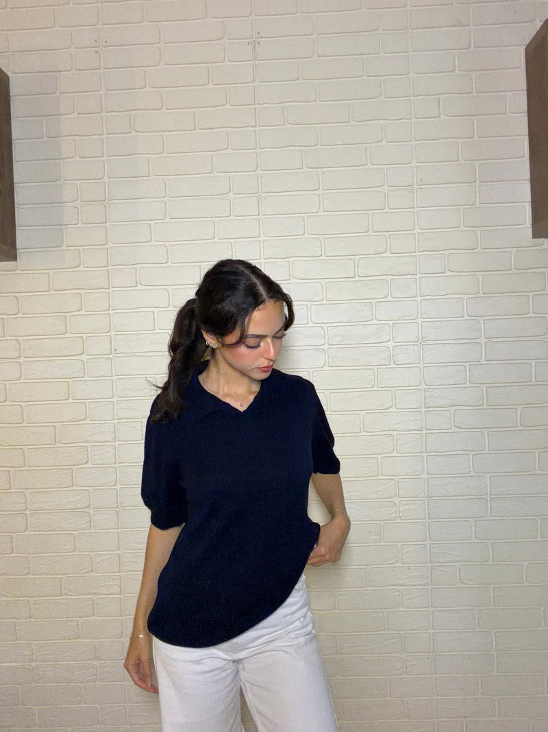 Knit Polo T-Shirt (FOR HER)