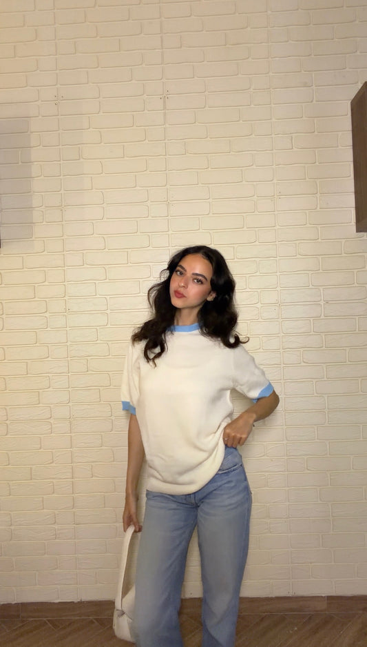 Knit Ringer T-Shirt (FOR HER)